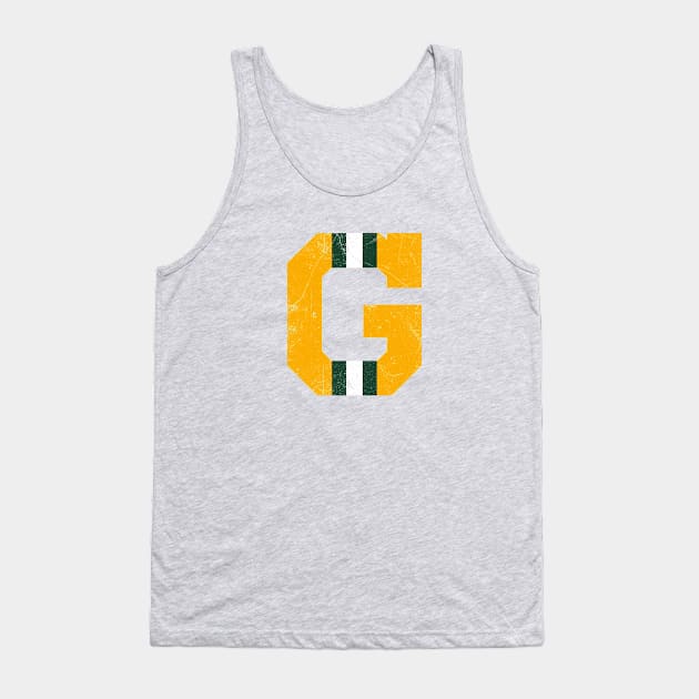 Green Bay G, vintage - green Tank Top by KFig21